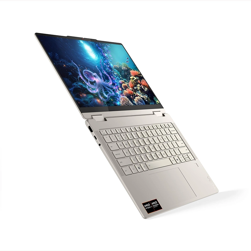Lenovo Yoga 7 2-in-1 114AKP10 – Ryzen AI 5 340 | 16GB Ram | 512GB Ssd | 14" WUXGA OLED 2k Display|AMD Radeon 840M Graphics – Seashell